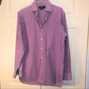 Polo Ralph Lauren Purple and White Button Down